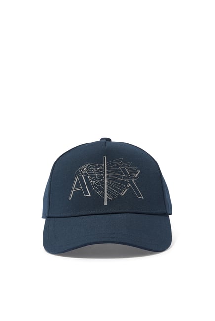 AX EAGLE LOGO BASEBALL CAP:NERO:One Size